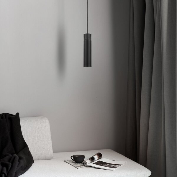 Lustră Pendul Nordlux, Tilo, reglabil, Negru, Camera de zi, Metal