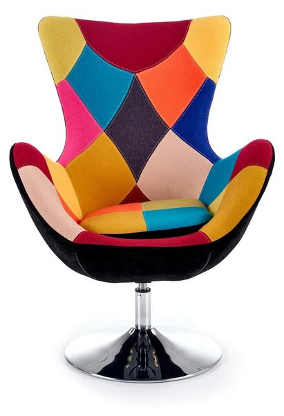Scaun fluture BUTTERFLY, multicolor/crom, stofa/otel, 76x75x95 cm