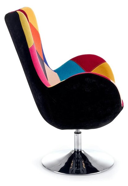 Scaun fluture BUTTERFLY, multicolor/crom, stofa/otel, 76x75x95 cm