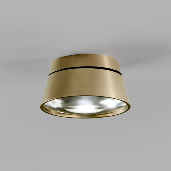 Plafoniere LIGHT-POINT, Vantage 1+, reglabil, Auriu / Alamă, Camera de zi, Aluminiu, Design