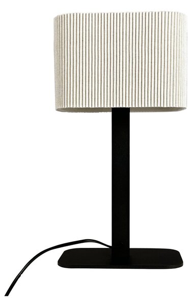 Lampă de masă Dyberg Larsen, Calix, Alb, Camera de zi, Țesătură / Textil, Design