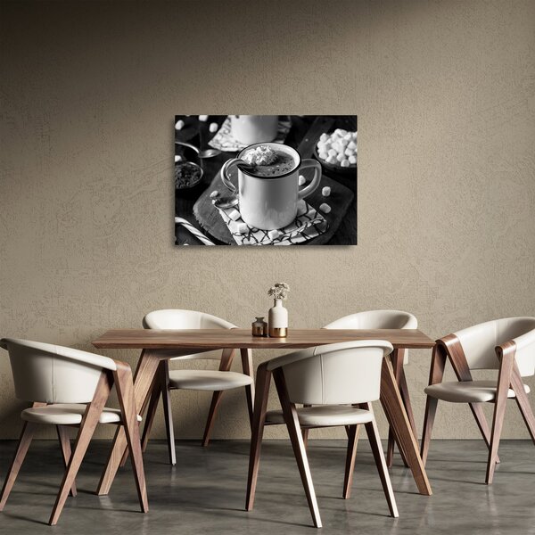 Tablou pe sticlă - Ciocolată caldă de Crăciun (70x50 cm)
