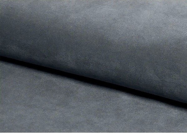 Fotoliu LORD, stofa catifelata gri - Bluvel 14/wenge, 82x92x101 cm