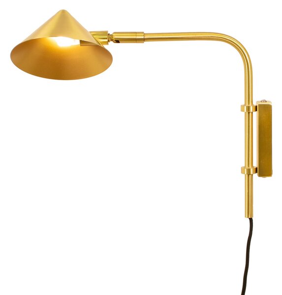 Lampă de perete Watt & Veke, reglabil, Auriu / Alamă, Camera de zi, Metal, Scandinavă
