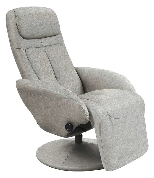 Fotoliu recliner OPTIMA 2, gri, stofa clasica/metal, 77x80/139x101/84