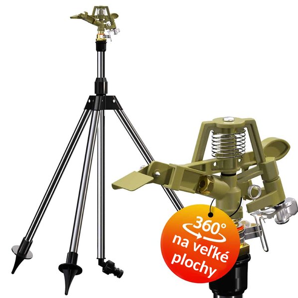 Aspersor pentru gazon SVEN cu suport telescopic 30-360° Gardebruk