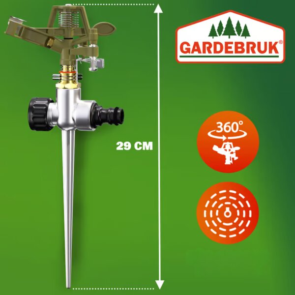 Aspersor pentru gazon SVEN cu țăruș, 29cm Gardebruk