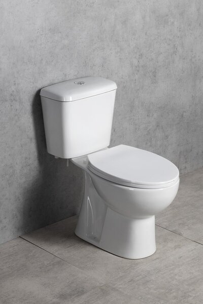 Aqualine Aqualine, scaun de toaletă ESMERALDA, Soft Close, alb, ES8816
