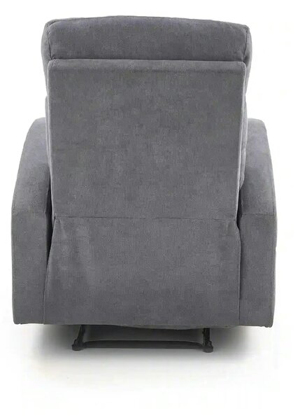 Fotoliu de living rabatabil OSLO 1S, gri/negru, stofa/metal, 75x95/158