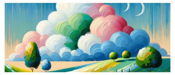 Tablou - Peisaj cu nor (120x50 cm)