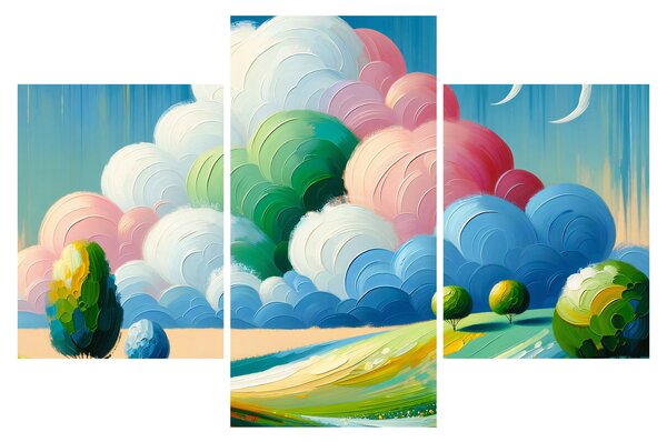 Tablou - Peisaj cu nor (90x60 cm)