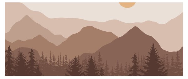 Tablou - Munții Maro N⁰1 (120x50 cm)