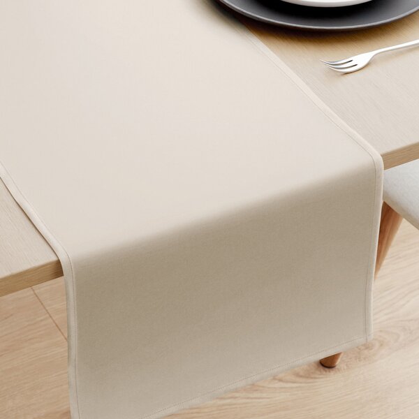 Goldea napron de masă 100% bumbac - latte 35x180 cm