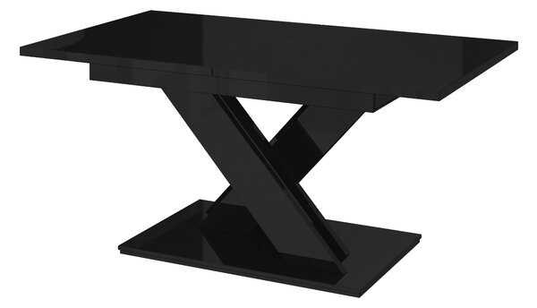 Masă de sufragerie Barax (negru lucios) (pentru 6 până la 8 persoane). 1055164