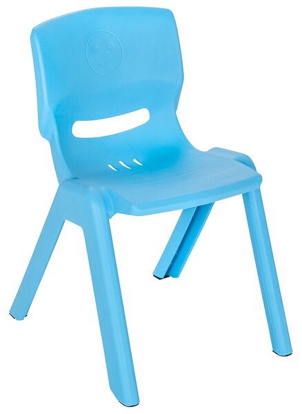 Scaunel cu spatar pentru copii Happy Chair Albastru