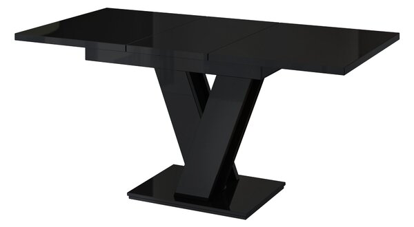 Masă de sufragerie Mabea (negru lucios) (pentru 4 până la 6 persoane). 1055210