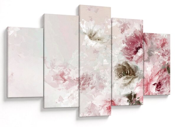 Tablou - Pictura flori roz (150x105 cm)