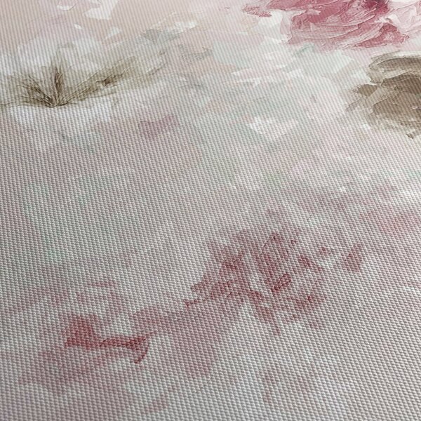 Tablou - Pictura flori roz (70x50 cm)