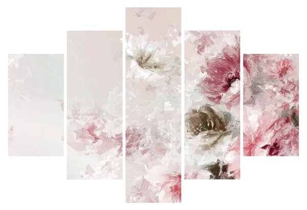 Tablou - Pictura flori roz (150x105 cm)