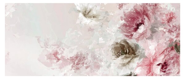 Tablou - Pictura flori roz (120x50 cm)
