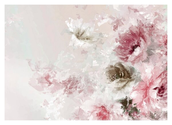Tablou - Pictura flori roz (70x50 cm)