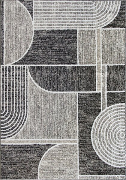 Covor Sufragerie Dormitor, Model Elma El009 106, Gri Bej 80x150