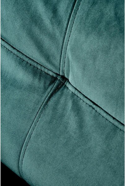 Fotoliu rabatabil FELIPE 2, verde inchis/negru, stofa catifelata/plast