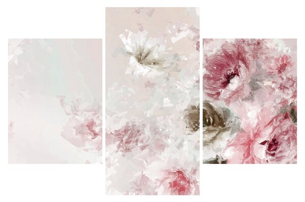 Tablou - Pictura flori roz (90x60 cm)