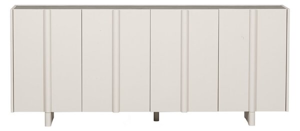 Comodă modulară crem joasă din lemn masiv de pin 200x85 cm Basu – WOOOD