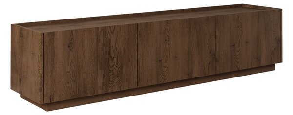 Comodă TV Comfivo PagaeLemn închis la culoare, 17x4x4cm