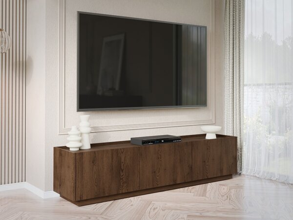 Comodă TV Comfivo PagaeLemn închis la culoare, 17x4x4cm