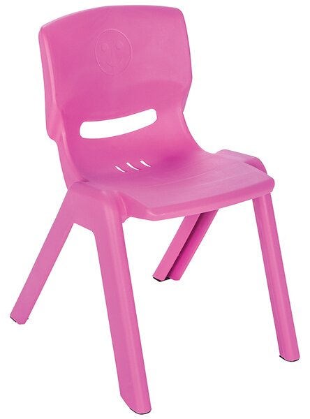 Scaunel cu spatar pentru copii Happy Chair Roz