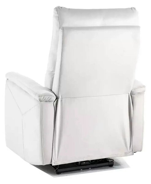 Fotoliu recliner NEPTUN M, gri deschis, stofa catifelata/metal, functi