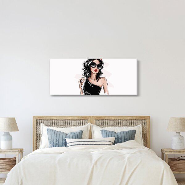Tablou - Femeie de modă (120x50 cm)