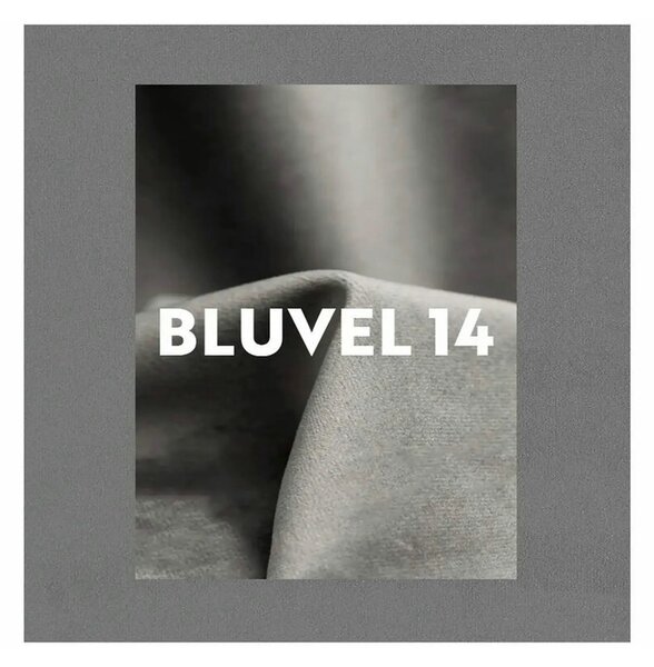 Fotoliu CARMEN, stofa catifelata gri inchis - Bluvel 14, 72x75x99 cm
