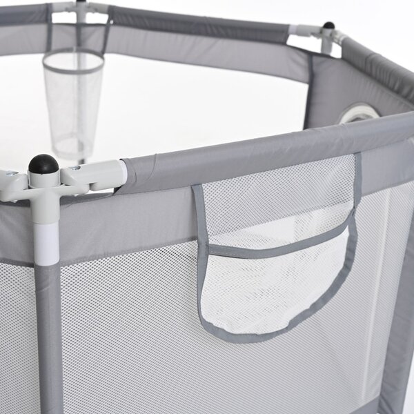 Piscina de bile pliabila Gri 120x67x60 cm