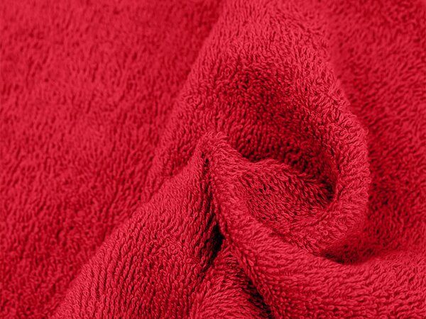 Prosop copii Bella rosu 30x50 cm, 100% bumbac