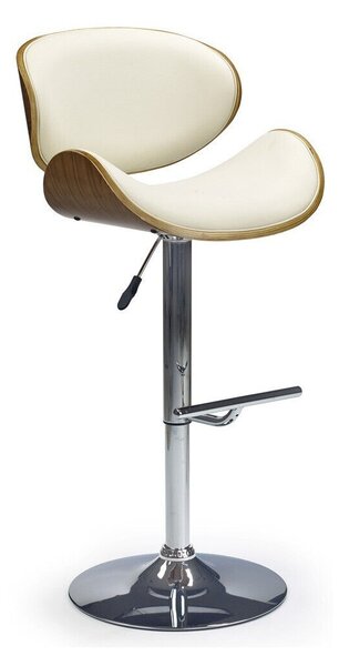 Scaun de bar Houston 517, Nuca, Argint, Crem, 93x53x51cm, 13 kg