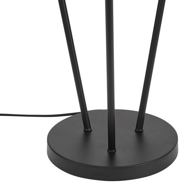 Lampă de podea modernă neagră cu 3 lumini GU10 35mm - Thomas