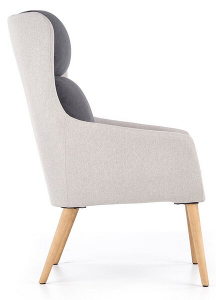 Scaun design scandinav Purio, gri, 67x75x103 cm