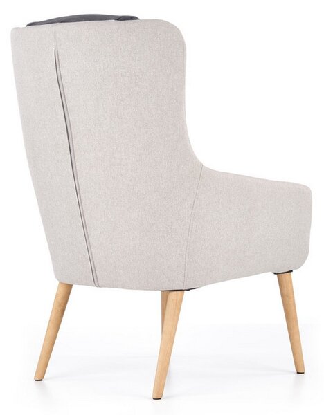 Scaun design scandinav Purio, gri, 67x75x103 cm