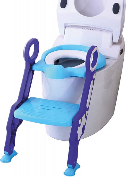Reductor toaleta cu scara Stair Potty Blue