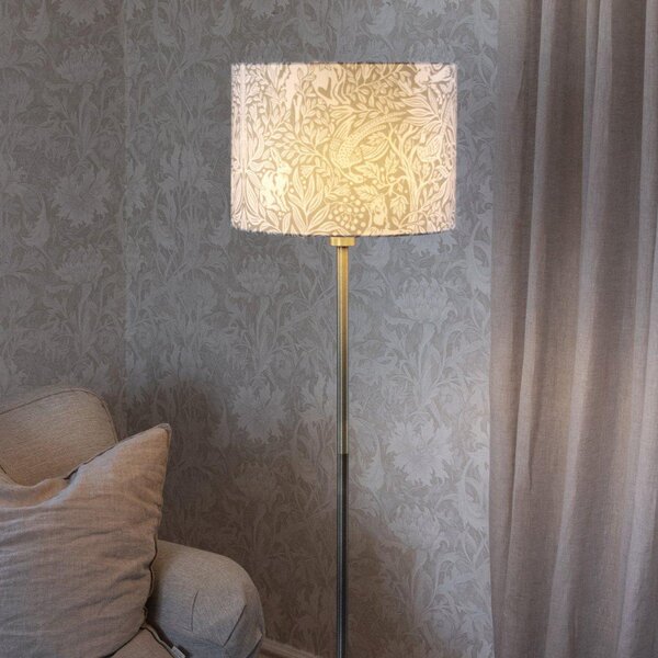 PR Home Lampadar Amy, Eldertree verde/auriu, înălțime 150 cm, E27, Auriu / Alamă, Camera de zi / sufragerie, Țesătură / Textil