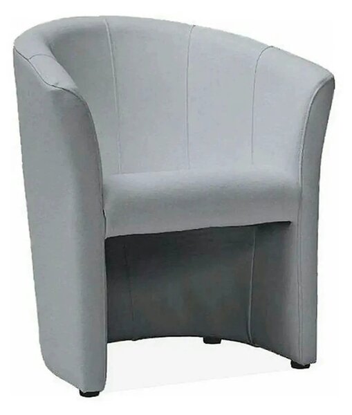 Fotoliu TM-1, gri/negru, piele ecologica/plastic, 67x60x76 cm