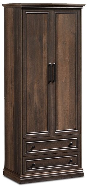 Dulap Mozart cu 2 usi si 2 sertare, nuc, 83x52x203 cm