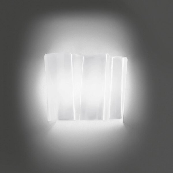 Artemide Logico Mini aplică lățime 25,3 cm, reglabil, Alb, Camera de zi / sufragerie, Sticlă, Design