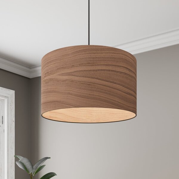Envostar Veneer lampă suspendată nuc, reglabil, Lemn, Camera de zi / sufragerie, Lemn