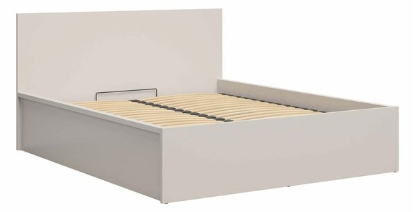 Pat Livevaro 126Dublu, Crem, 160x200, PAL laminat, Somiera patSomiera pat, 17x20x10cm