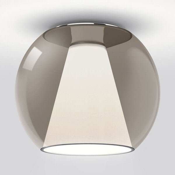 Serien Lighting serien.lighting Proiect S plafon 2,700K Triac maro, reglabil, Maro / Rugină, Camera de zi / sufragerie, Sticlă, Modern