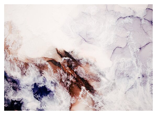 Tablou pe sticlă - Marmură violet N⁰1 (70x50 cm)
